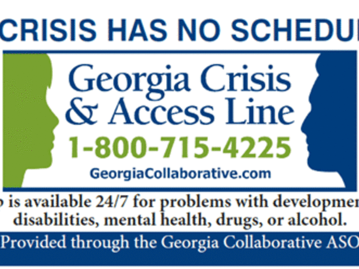 georgia crisis and access line helpful info