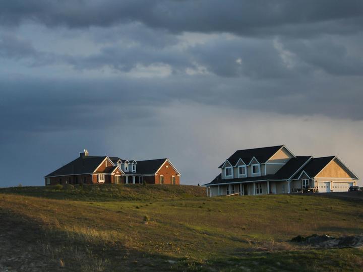 Two houses in rural area
