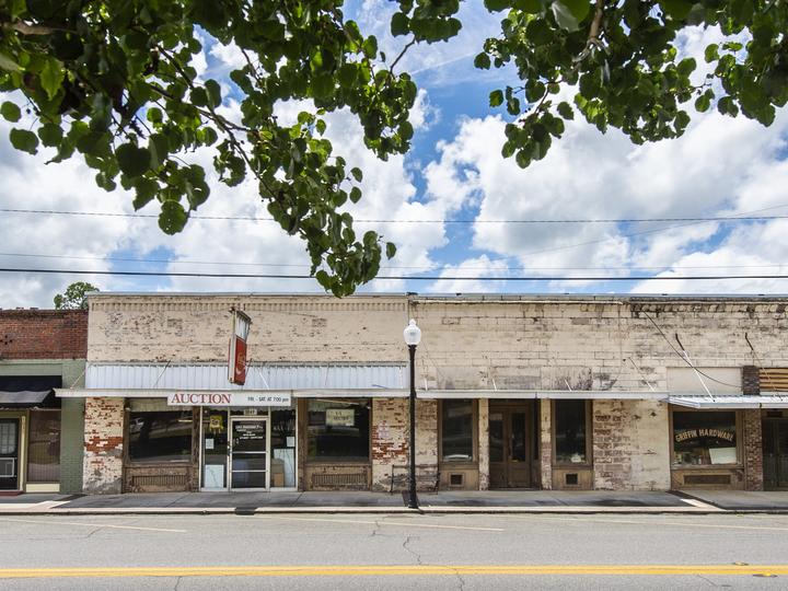 Rural downtown in the City of Ochlocknee, Georgia