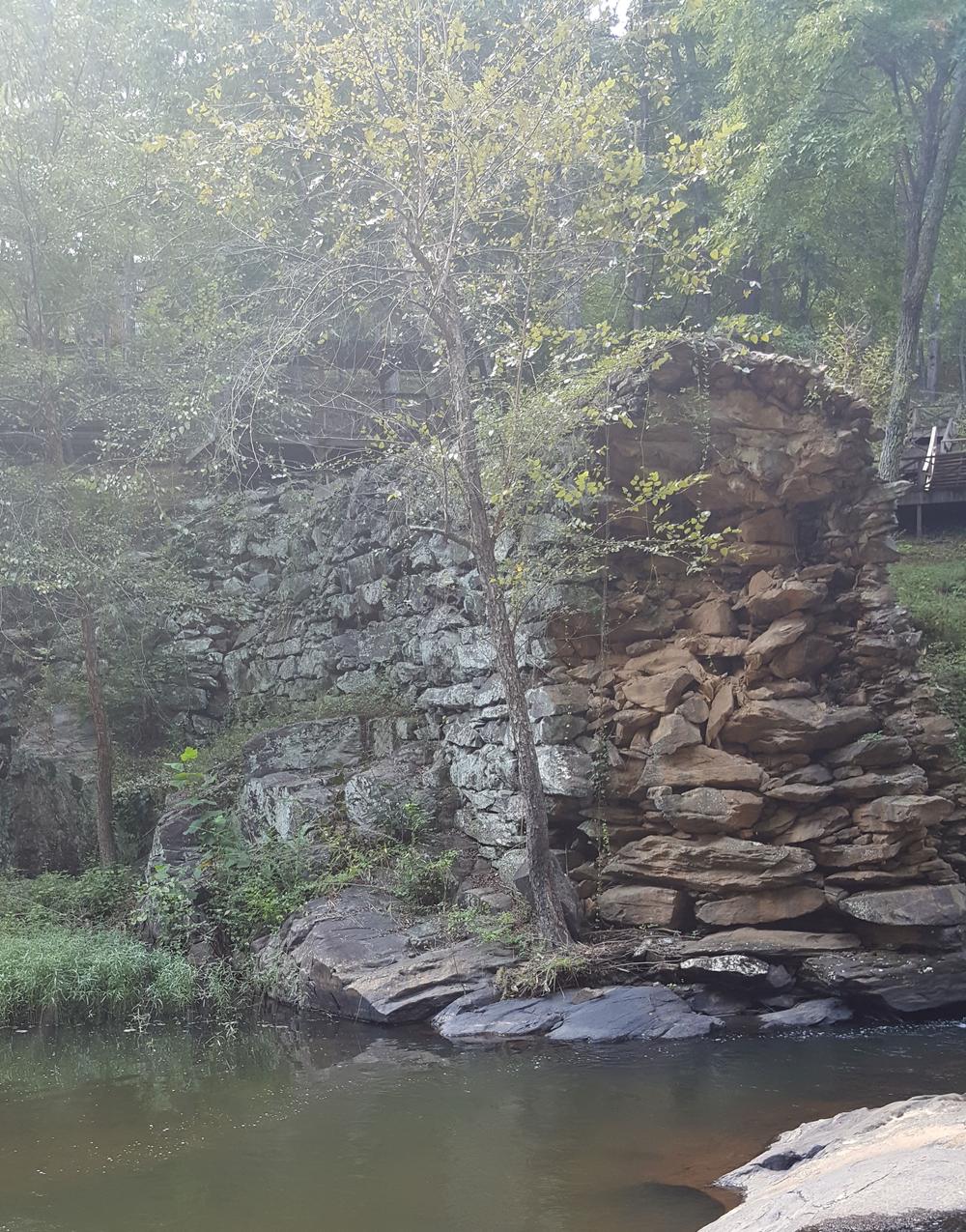 remains of a historic mill