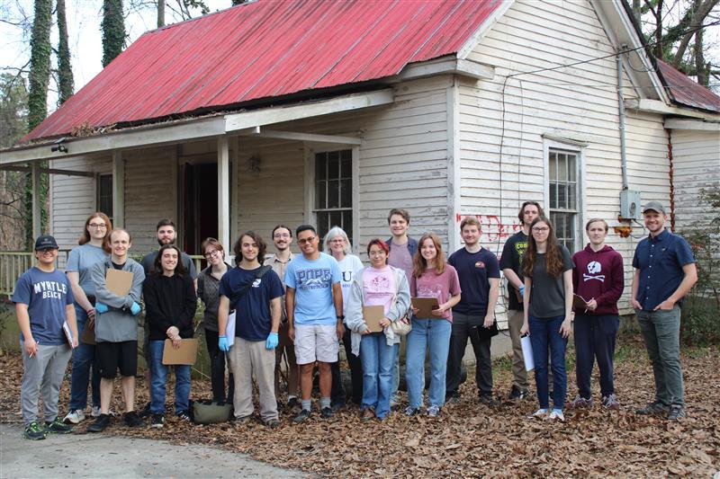 Kennesaw State University Students perform a Historic Structure report for the Deckner House.