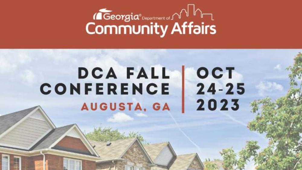 2023 DCA Fall Conference Department of Community Affairs